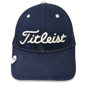 Fitleist Slideback Baseball Cap Blue One Size Adjustable Embroidered 6 Panel